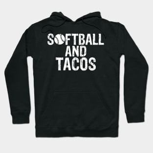 Cute Softball and Tacos Softball Players Hoodie